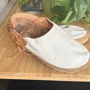 Reef Beige Cork Footbed Slide Sandal